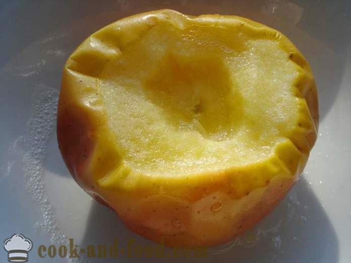 Baked epal dalam ketuhar gelombang mikro - bagaimana untuk memasak epal dalam ketuhar gelombang mikro, langkah demi langkah resipi foto