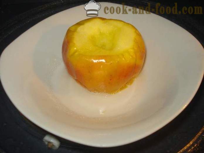 Baked epal dalam ketuhar gelombang mikro - bagaimana untuk memasak epal dalam ketuhar gelombang mikro, langkah demi langkah resipi foto