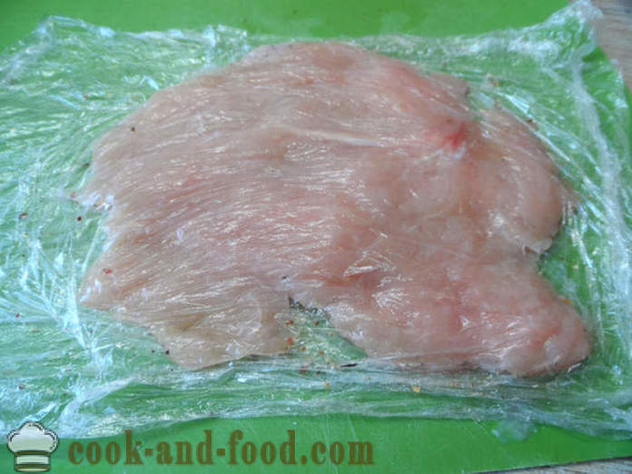 Pancungan ayam dengan keju dalam ketuhar - bagaimana untuk memasak potongan daging ayam lazat, dengan langkah demi langkah resipi foto