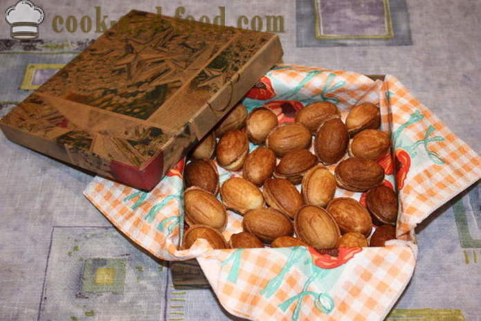 Cookies Nuts sebagai kanak-kanak - bagaimana untuk membuat cookies dengan kacang susu pekat, langkah lama demi langkah foto resipi
