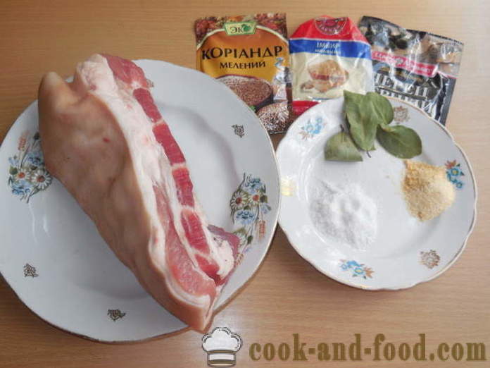 Daging babi rebus podcherevka menggulung lengan bajunya - bagaimana untuk memasak roti lazat daging babi peritoneum, langkah demi langkah resipi foto