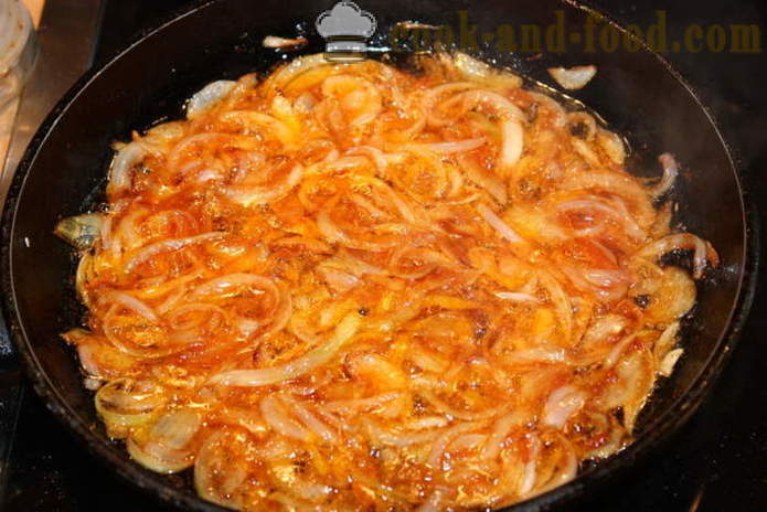 Gnocchi Meatless dengan sos tomato dan bawang - bagaimana untuk memasak gnocchi kentang, langkah demi langkah resipi foto