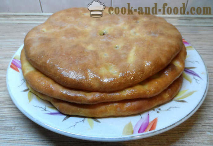 Pai lazat Ossetia dengan inti yang berbeza - bagaimana untuk memasak pai Ossetia di rumah, langkah demi langkah resipi foto