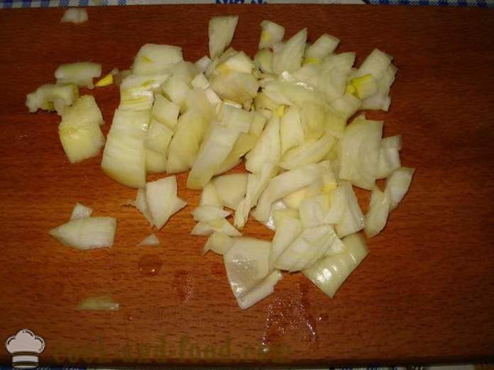 Kentang goreng dengan bawang - bagaimana untuk memasak kentang goreng dengan bawang dalam kuali menggoreng, langkah demi langkah resipi foto