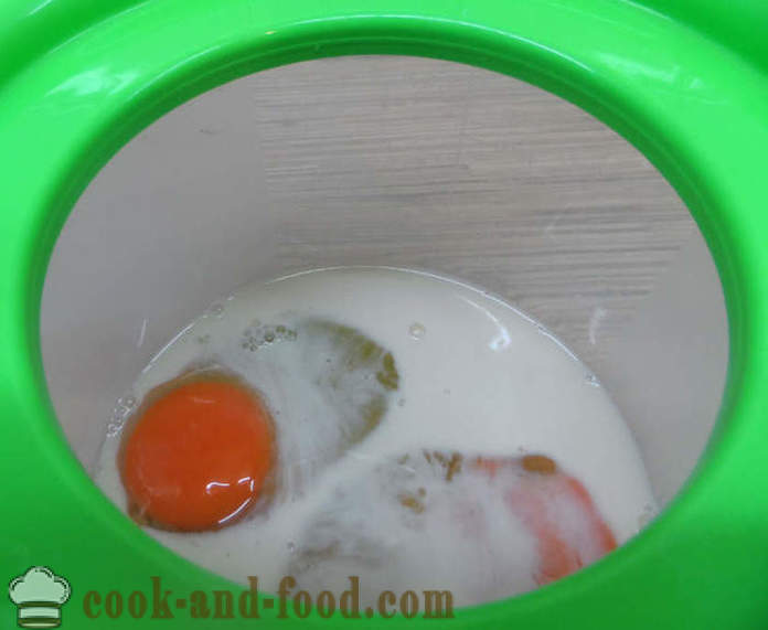 Omelet wap di multivarka susu dan sayur-sayuran - bagaimana untuk memasak telur untuk pasangan, dengan langkah demi langkah resipi foto