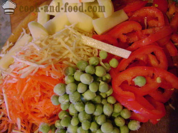 Sup sayur-sayuran dengan bebola daging dan mi - bagaimana untuk memasak sup dengan bebola daging dan mi, dengan langkah demi langkah resipi foto