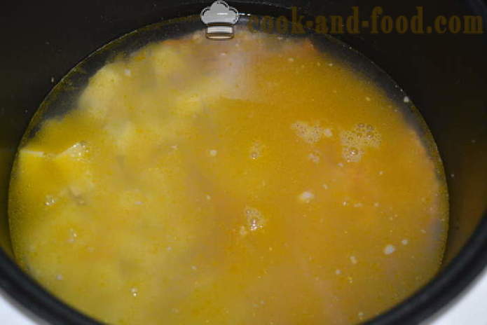 Sup kacang dengan daging - bagaimana untuk memasak sup kacang dalam multivarka cepat, langkah demi langkah resipi foto
