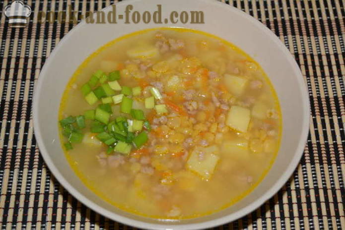 Sup kacang dengan daging - bagaimana untuk memasak sup kacang dalam multivarka cepat, langkah demi langkah resipi foto
