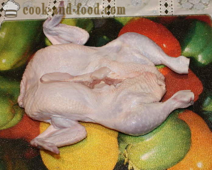 Lempeng ayam disumbat dalam oven - bagaimana untuk memasak ayam lempeng disumbat tanpa tulang, langkah demi langkah resipi foto