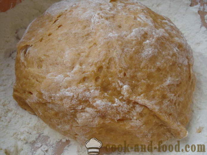 Doh halia madu untuk rumah roti halia dan roti halia - bagaimana untuk membuat doh untuk roti halia, langkah demi langkah resipi foto