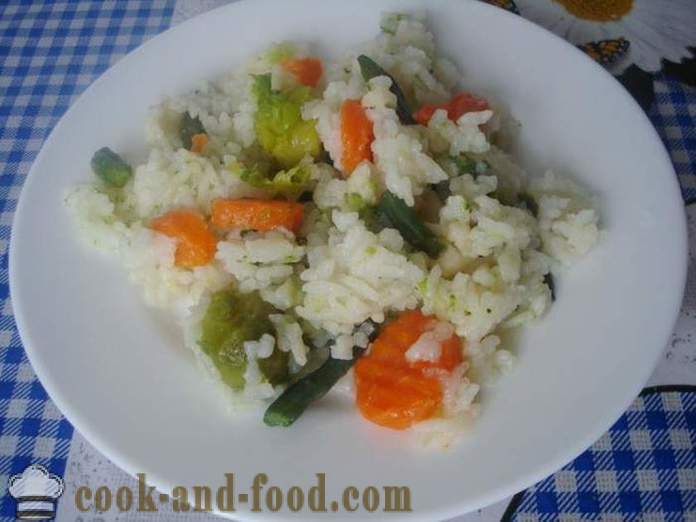Nasi dengan sayur-sayuran dalam multivarka - bagaimana untuk memasak nasi dengan sayur-sayuran dalam multivarka, langkah demi langkah resipi foto