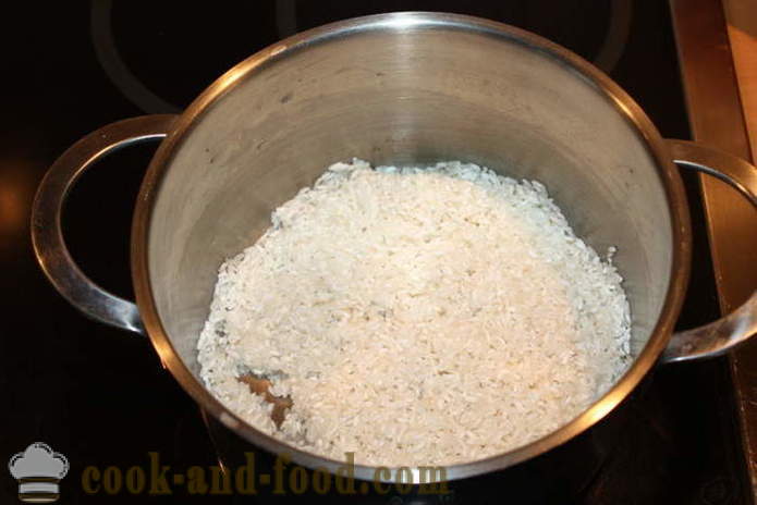 Bubur nasi dengan labu susu - bagaimana untuk memasak bubur nasi dengan labu di atas pinggan, dengan langkah demi langkah resipi foto