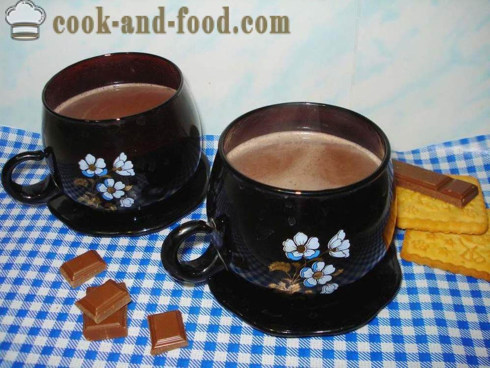 Koko buatan sendiri dengan susu - bagaimana untuk memasak serbuk koko dengan susu, langkah demi langkah resipi foto