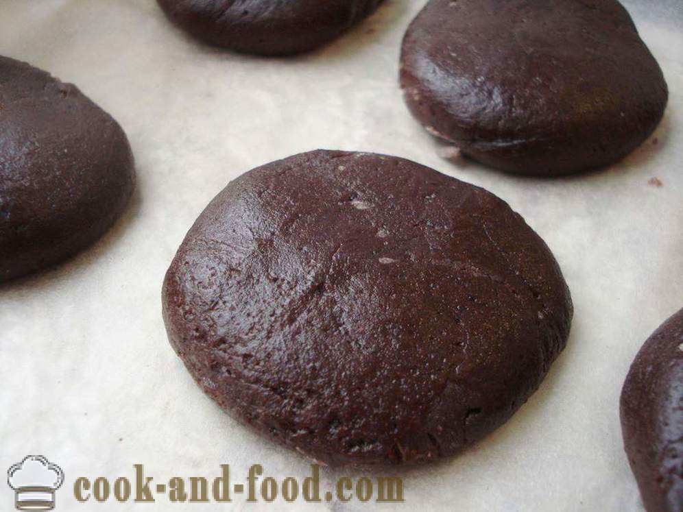 Homemade cookies cip coklat dengan koko dengan cepat dan mudah - bagaimana untuk memasak cookies cip coklat di rumah, langkah demi langkah resipi foto