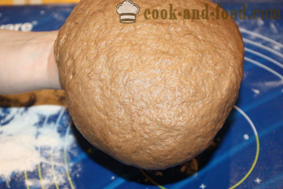 Madu roti halia doh dengan tangan - cara mudah untuk menyediakan roti halia doh, langkah demi langkah resipi foto
