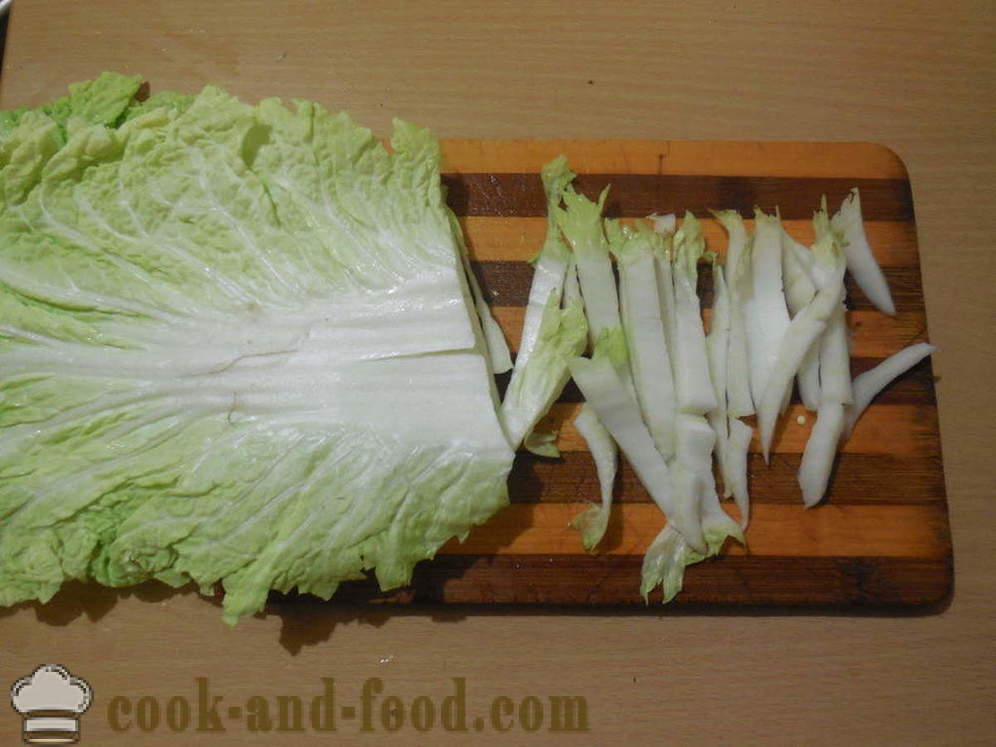 Sayur-sayuran di Korea - memasak sayur-sayuran di Korea, langkah demi langkah resipi foto