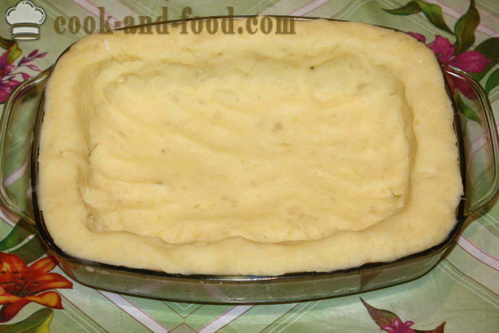 Kaserol kentang dengan daging - bagaimana untuk membuat kaserol kentang dengan daging cincang, langkah demi langkah resipi foto