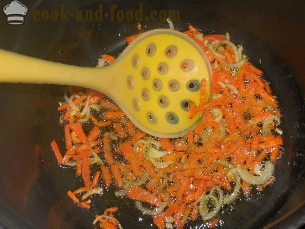 Sup sayur-sayuran dengan sardin dalam sos tomato dalam multivarka - bagaimana untuk memasak sup sayur-sayuran dengan ikan bilis, langkah demi langkah resipi foto