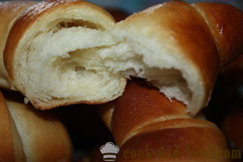 Croissant French sebenar - bagaimana untuk memasak croissant Perancis di rumah, langkah demi langkah resipi foto