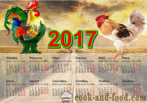 Kalendar untuk 2017 tahun Ayam: Muat turun Christmas kalendar percuma dengan ayam sabung