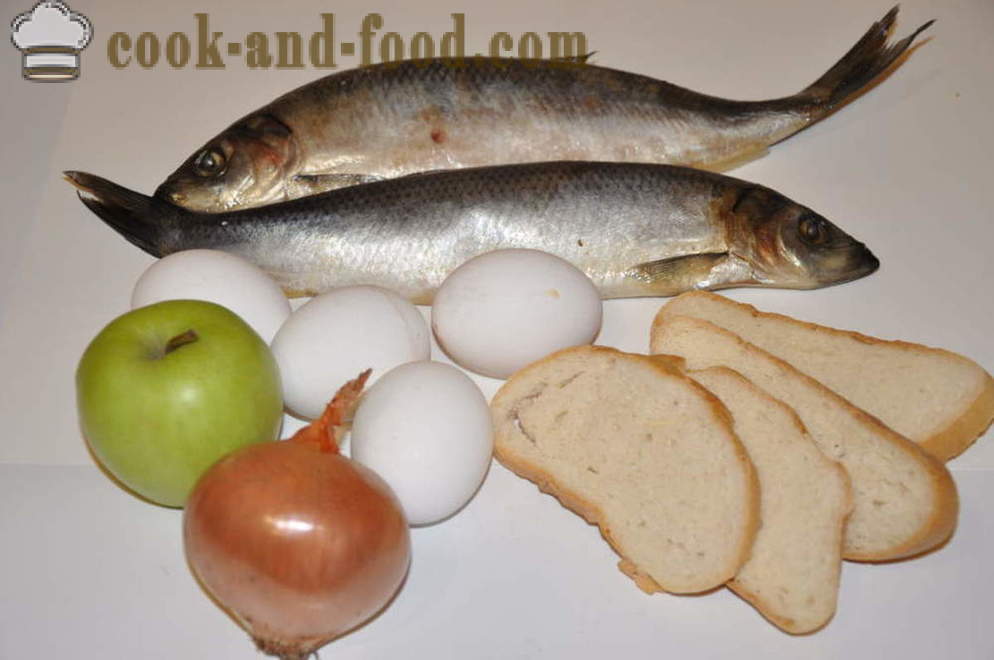 Daging cincang herring - bagaimana untuk membuat daging cincang herring klasik, langkah demi langkah resipi foto