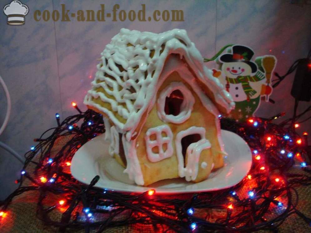 Rumah roti halia Krismas dengan tangan anda sendiri - bagaimana untuk membuat sebuah rumah roti halia di rumah, bengkel dengan langkah demi langkah foto