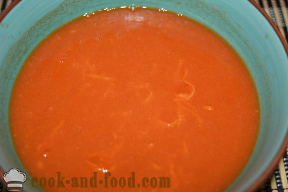 Sos cepat-kuah dengan pes tomato dalam microwave - bagaimana untuk memasak sos tomato, kuah dalam ketuhar gelombang mikro, langkah demi langkah resipi foto