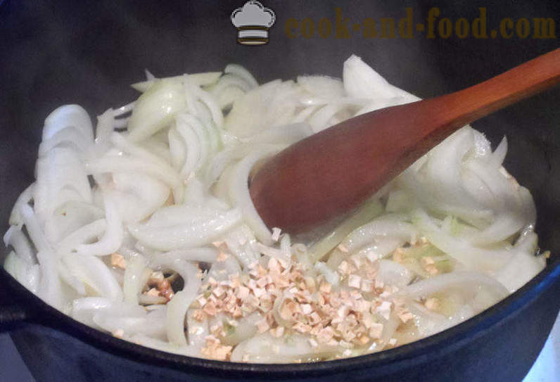 Kharcho sup dengan nasi - bagaimana untuk memasak sup grub di rumah, langkah demi langkah resipi foto