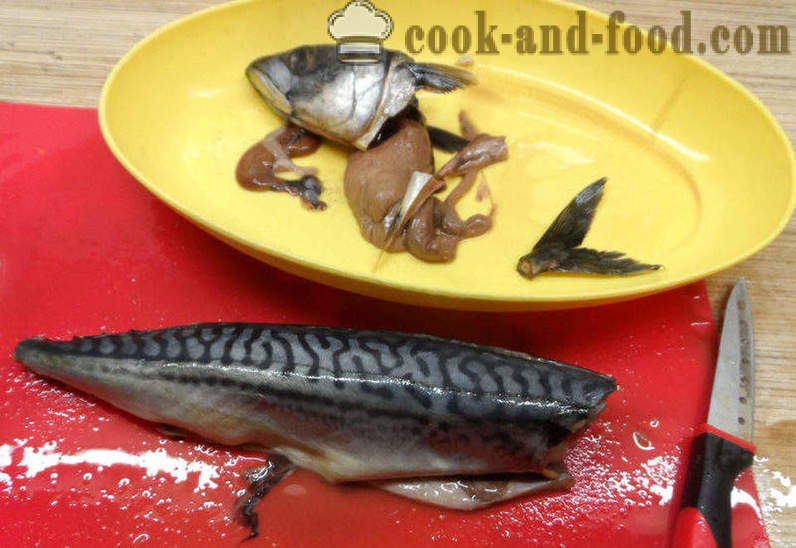 Fishcakes mackerel - bagaimana untuk memasak kek ikan dari ikan kembung, langkah demi langkah resipi foto