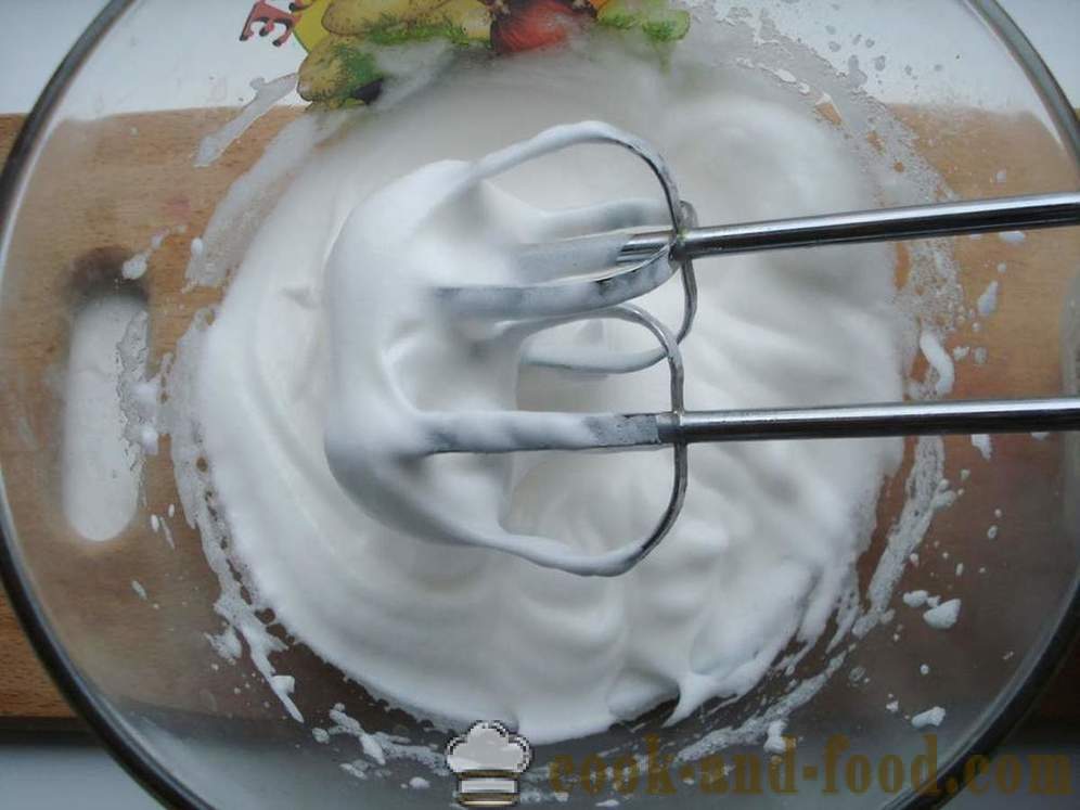 Lemon meringue dengan kacang dalam oven - bagaimana untuk memasak meringue di rumah, langkah demi langkah resipi foto