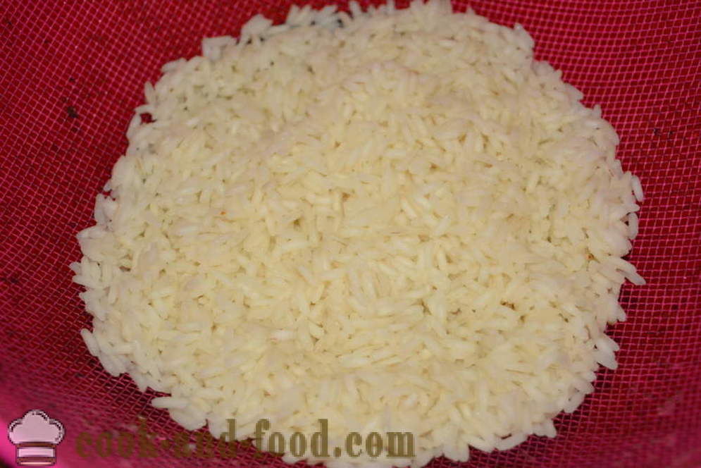 Daging cincang Landak lazat dengan beras untuk pasangan - bagaimana untuk memasak daging dengan landak padi di multivarka, langkah demi langkah resipi foto