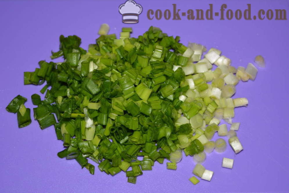 Salad dengan kacang merah dan sosej tin - Bagaimana untuk menyediakan salad dengan kacang dan sosej salai, langkah demi langkah resipi foto