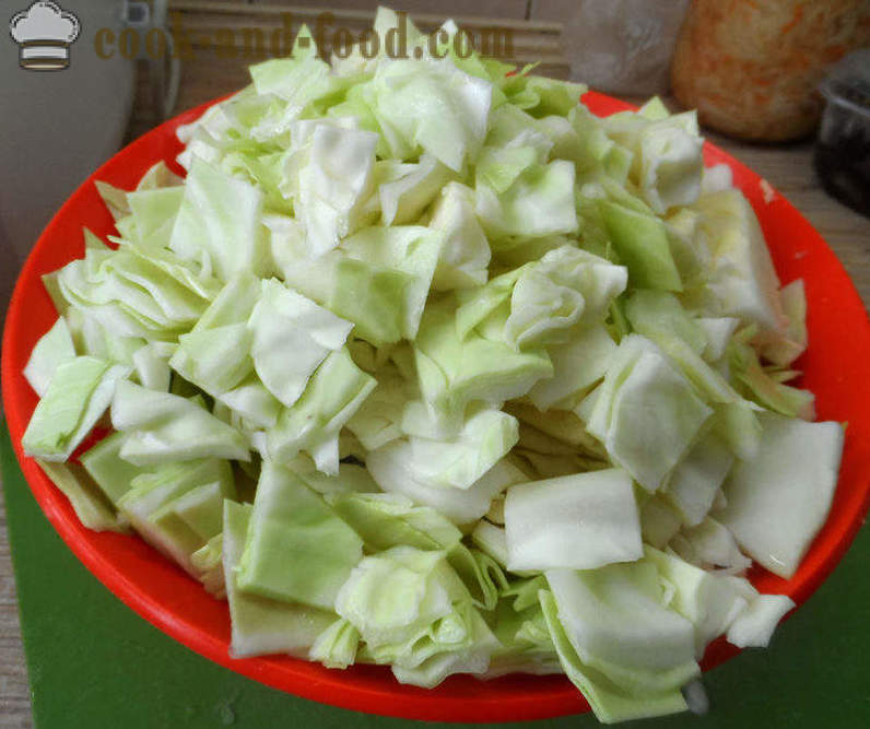 Bigus dengan kubis, daging dan cendawan - bagaimana untuk memasak dengan betul Bigus, langkah demi langkah resipi foto