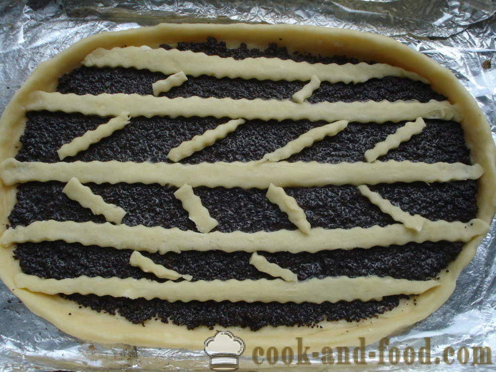Kek yis dengan biji popi dalam ketuhar - bagaimana untuk memasak kek dengan biji popi, langkah demi langkah resipi foto