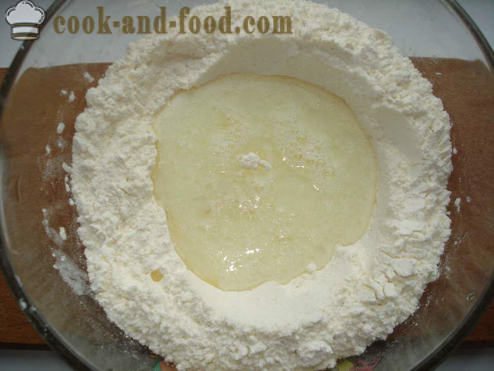 Cheesecake dengan doh dalam ketuhar - bagaimana untuk memasak kek keju dengan keju kotej, langkah demi langkah resipi foto