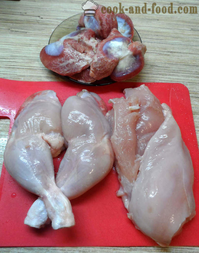 Ham ayam dalam multivarka - bagaimana untuk membuat ham ayam di rumah, langkah demi langkah resipi foto