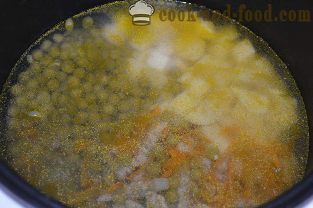 Pea dalam multivarka - bagaimana untuk memasak sup kacang dalam multivarka, langkah demi langkah resipi foto