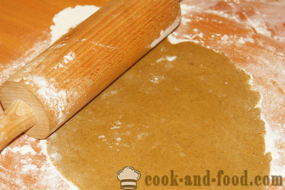 Cookies roti halia dengan kayu manis dan madu - bagaimana untuk membuat sebuah rumah roti halia, langkah demi langkah resipi foto