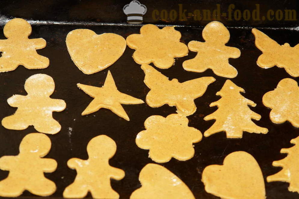Cookies roti halia dengan kayu manis dan madu - bagaimana untuk membuat sebuah rumah roti halia, langkah demi langkah resipi foto