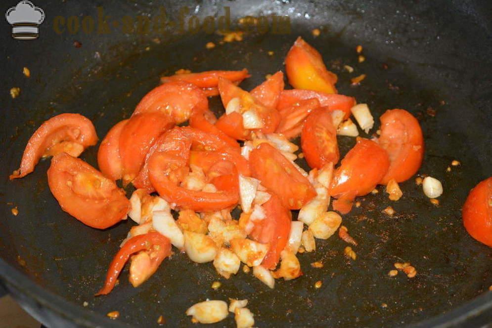 Rebus sayur-sayuran dengan terung dan zucchini dalam oven - bagaimana untuk memasak terung tumis dan zucchini, dengan langkah demi langkah resipi foto