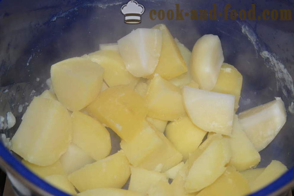 Kentang lecek dengan susu dan mentega tanpa ketulan - bagaimana untuk memasak kentang lecek yang lazat, langkah demi langkah resipi foto