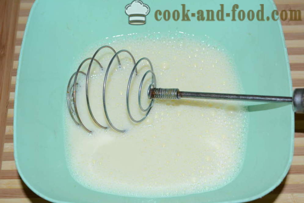 Sebuku gula roti bakar dengan telur dan susu dalam periuk - bagaimana untuk membuat sebuku roti bakar dalam kuali menggoreng, langkah demi langkah resipi foto