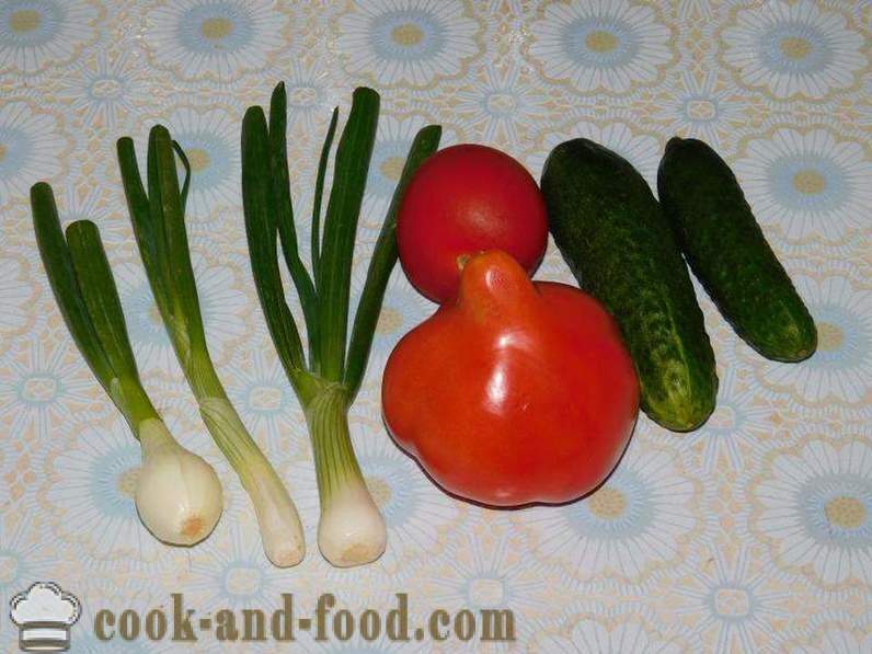 Salad petani dengan keju, timun dan tomato untuk makan tengah hari atau makan malam - bagaimana untuk menyediakan salad sayur-sayuran dengan keju, resipi dengan gambar