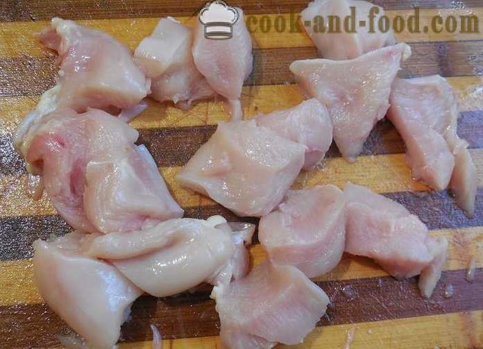 Bagaimana untuk memasak ayam dalam kuali dengan kanji - berair dan lazat - resipi dengan gambar