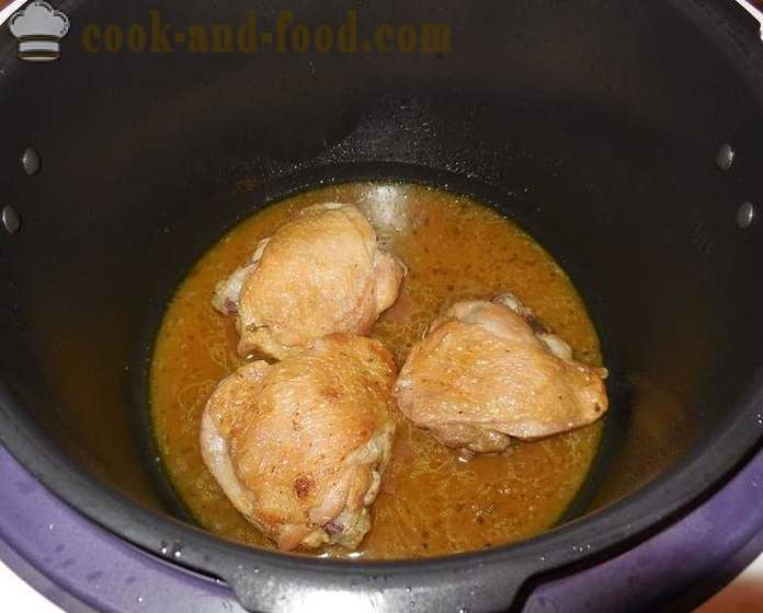 Paha ayam dalam multivarka dalam sos manis dan masam - resipi dengan gambar bagaimana untuk memasak sos dengan ayam dalam multivarka