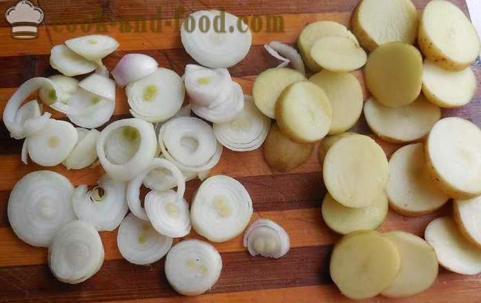 Basi sayur-sayuran dengan cendawan dan kentang dalam multivarka - bagaimana untuk memasak kaserol sayuran - resipi dengan gambar - langkah demi langkah