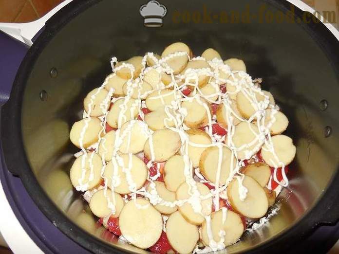 Basi sayur-sayuran dengan cendawan dan kentang dalam multivarka - bagaimana untuk memasak kaserol sayuran - resipi dengan gambar - langkah demi langkah