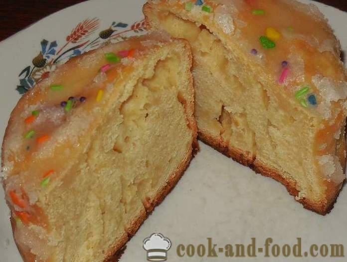 Lemon Paskah kek tanpa multivarka yis - langkah mudah demi langkah resipi dengan gambar pada kek yogurt