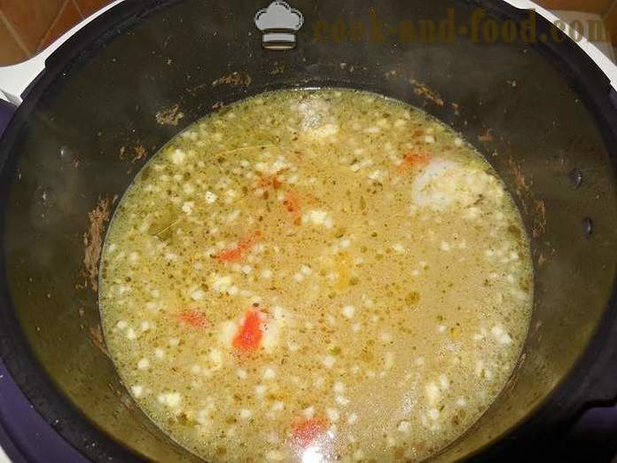 Sup sayur lazat dengan daging dalam multivarka - satu langkah demi langkah resipi dengan gambar bagaimana untuk memasak sup sayur-sayuran dengan kacang beku dan kacang hijau