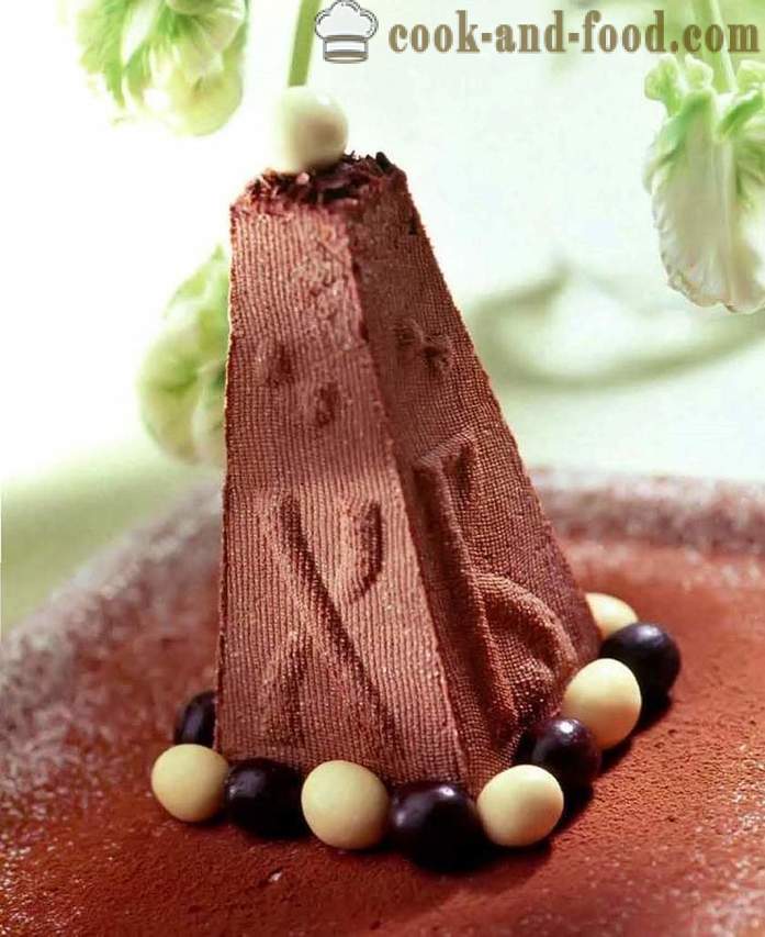 Chocolate Paskah curd dan krim - resipi yang mudah untuk coklat mentah Paskah curd